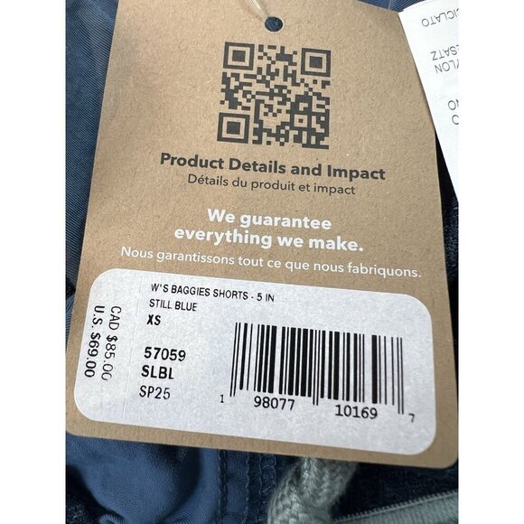 Patagonia Women's Baggies 5" Swim Shorts Still Blue 57059 Retail $69 NWT - Picture 4 of 5